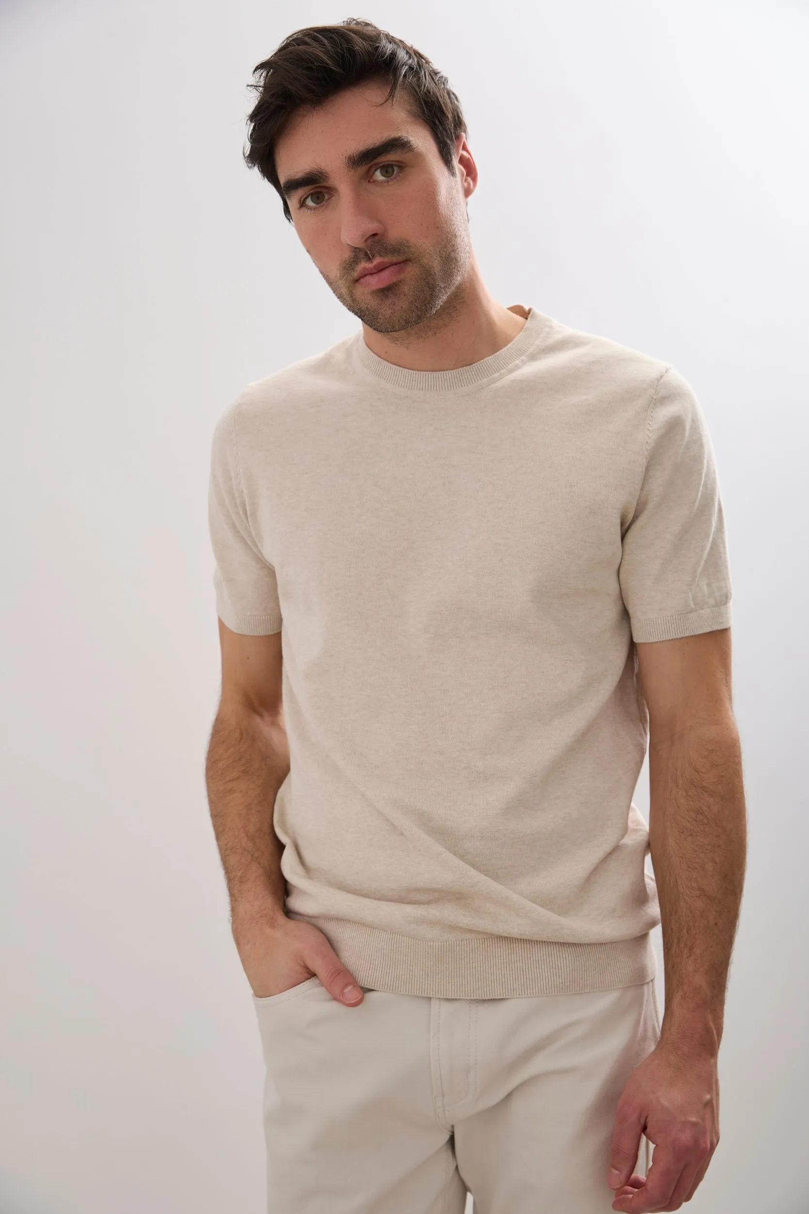 Short sleeve knit sweater sold by Tristan Style product image thumbnail 5