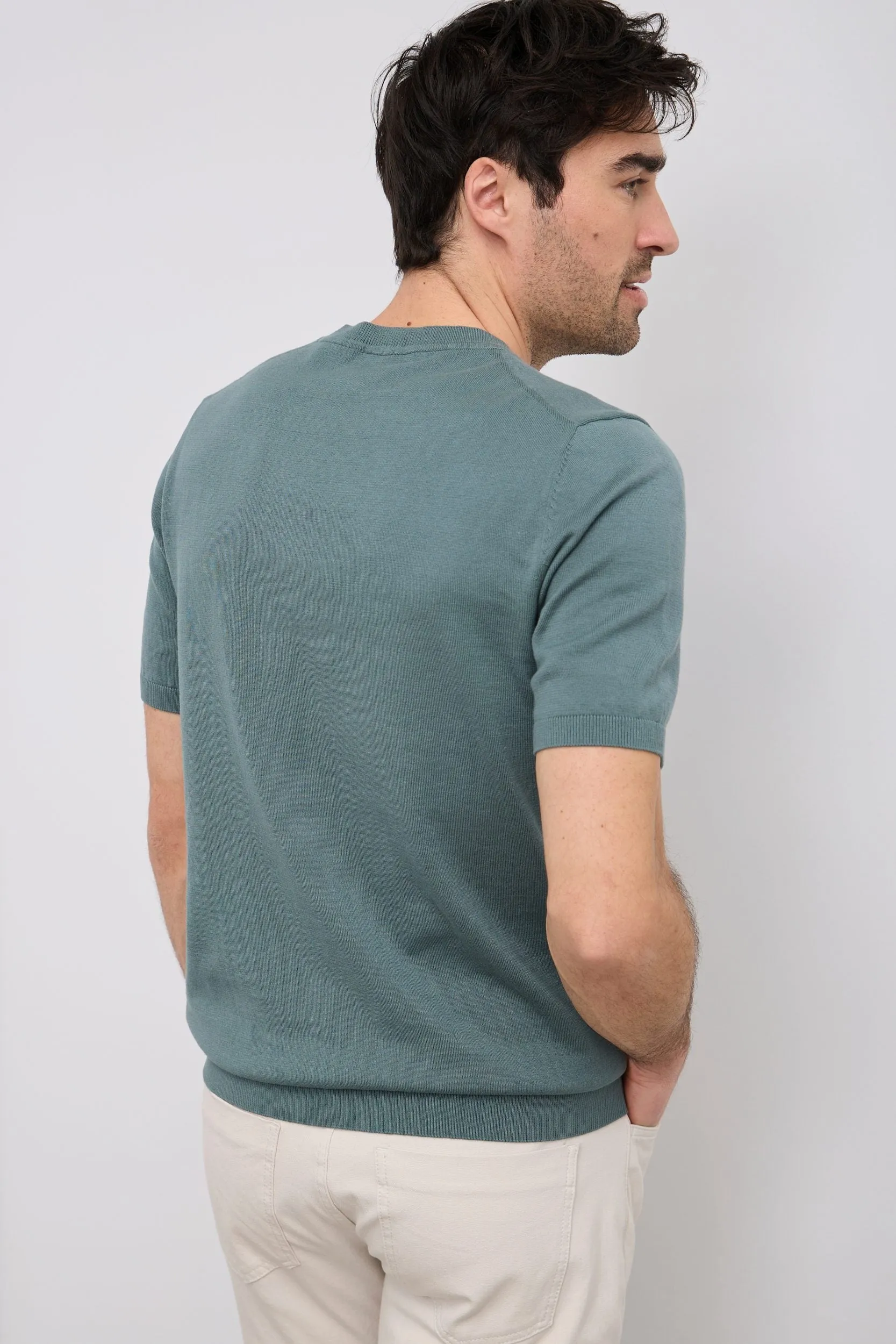 Short sleeve knit sweater sold by Tristan Style product image thumbnail 2