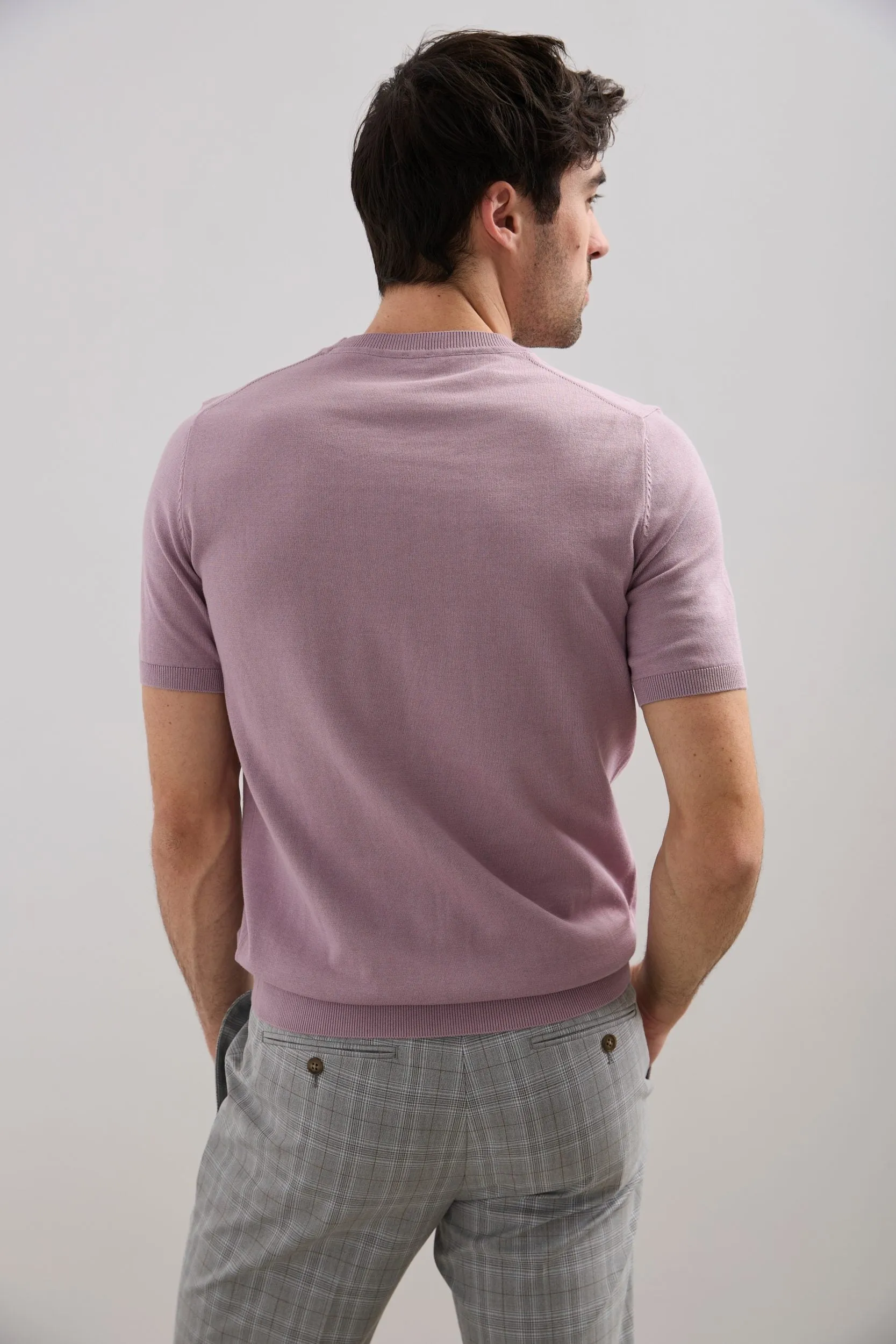 Short sleeve knit sweater sold by Tristan Style product image thumbnail 4