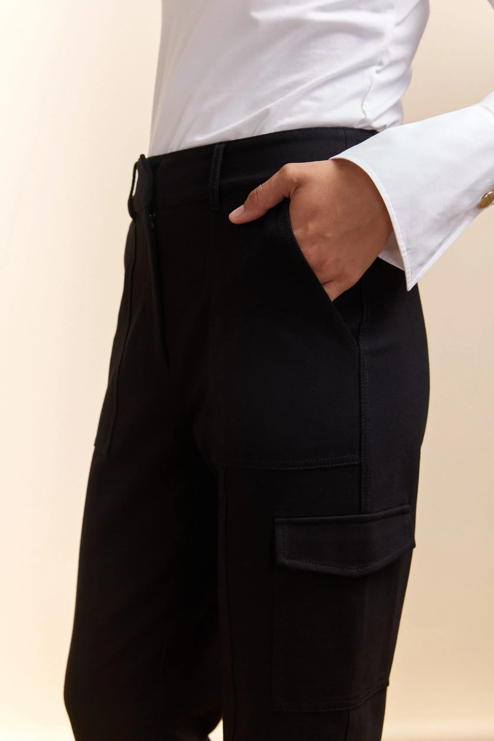 High waist pant cargo pocket sold by Tristan Style product image thumbnail 3