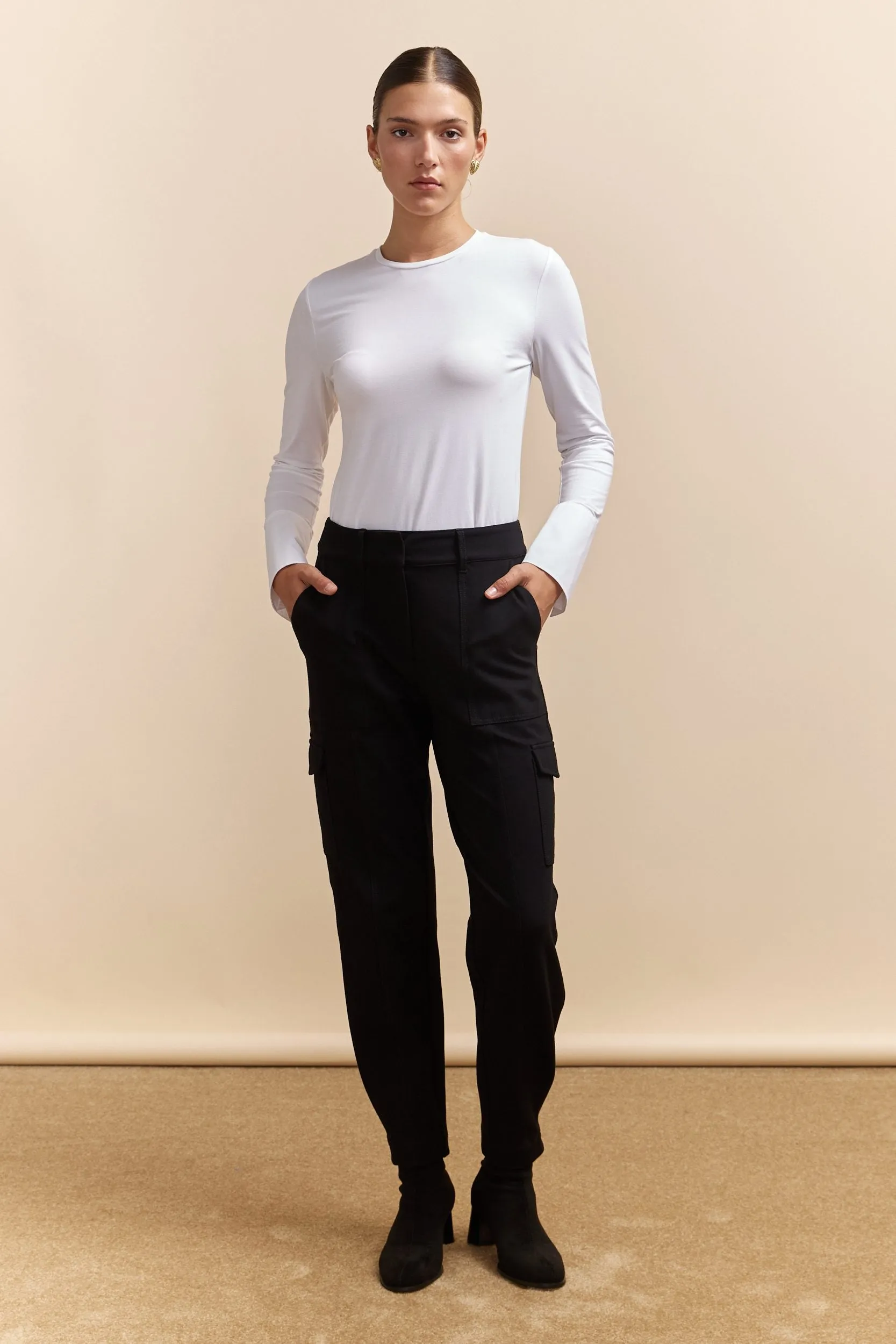 High waist pant cargo pocket sold by Tristan Style