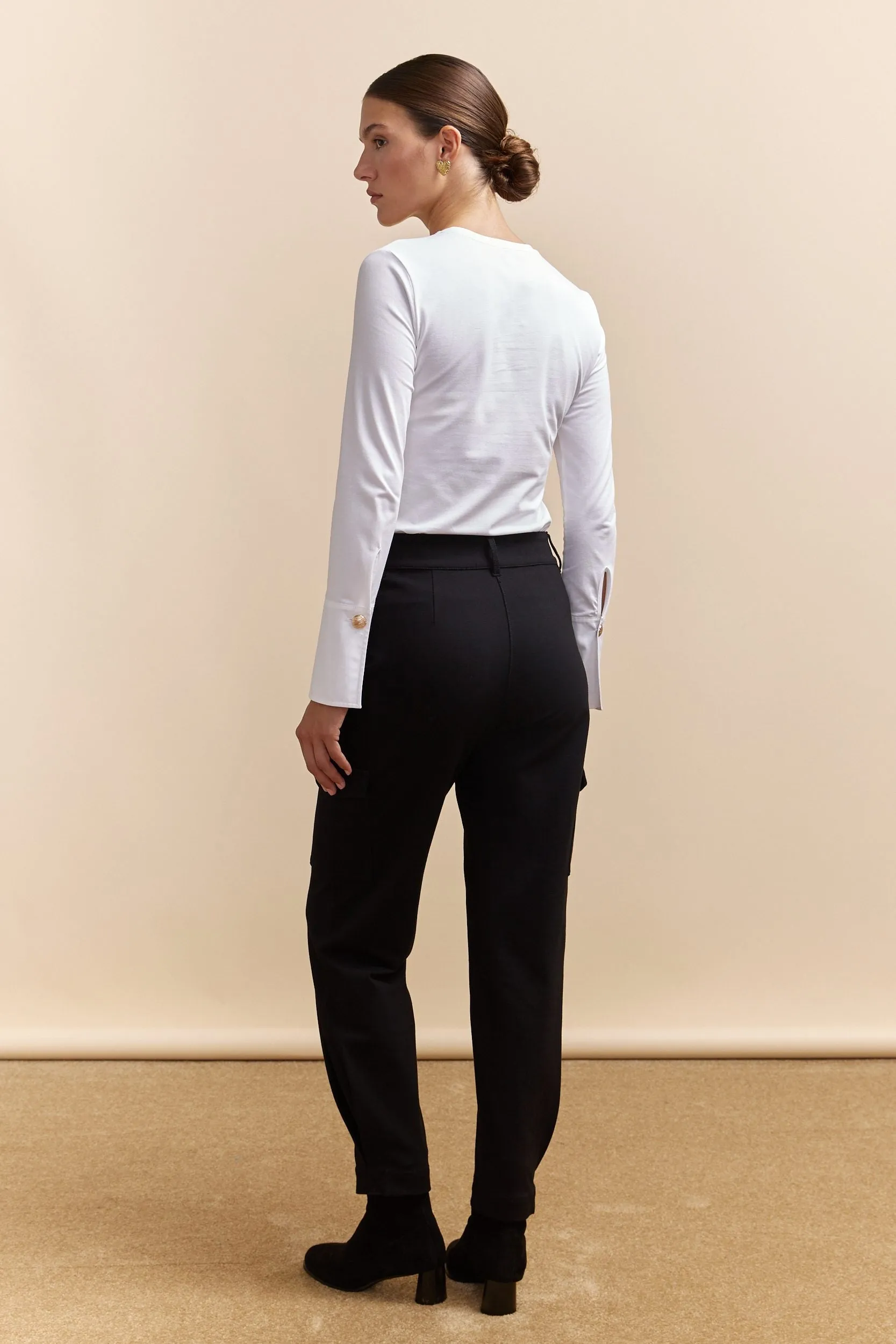 High waist pant cargo pocket sold by Tristan Style product image thumbnail 2