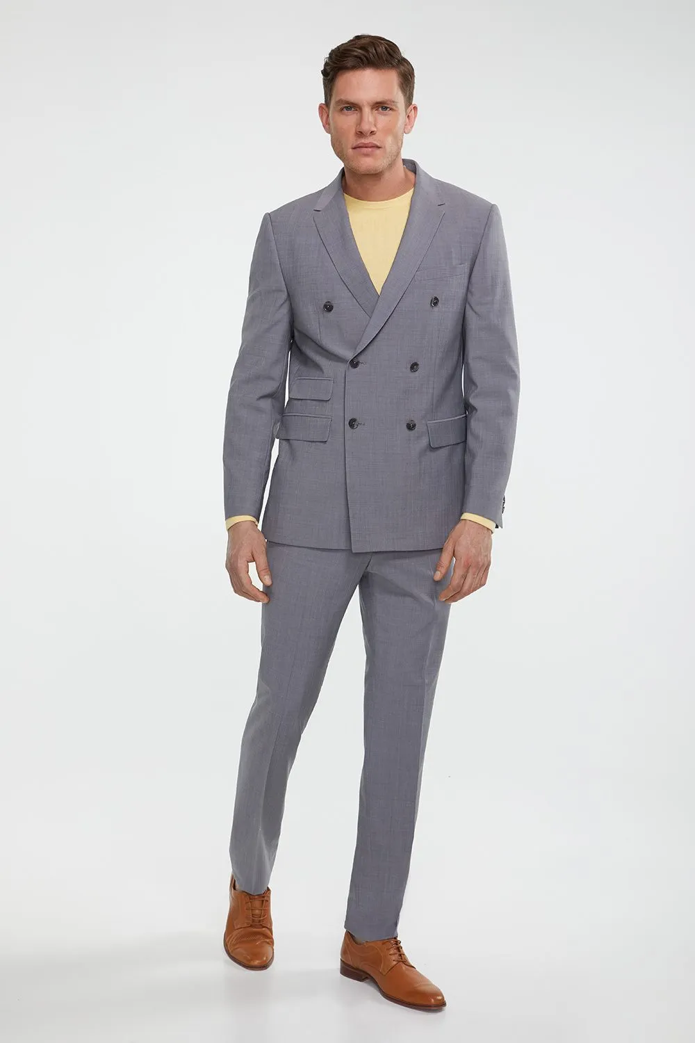 Double breast Fitted jacket sold by Tristan Style product image thumbnail 4