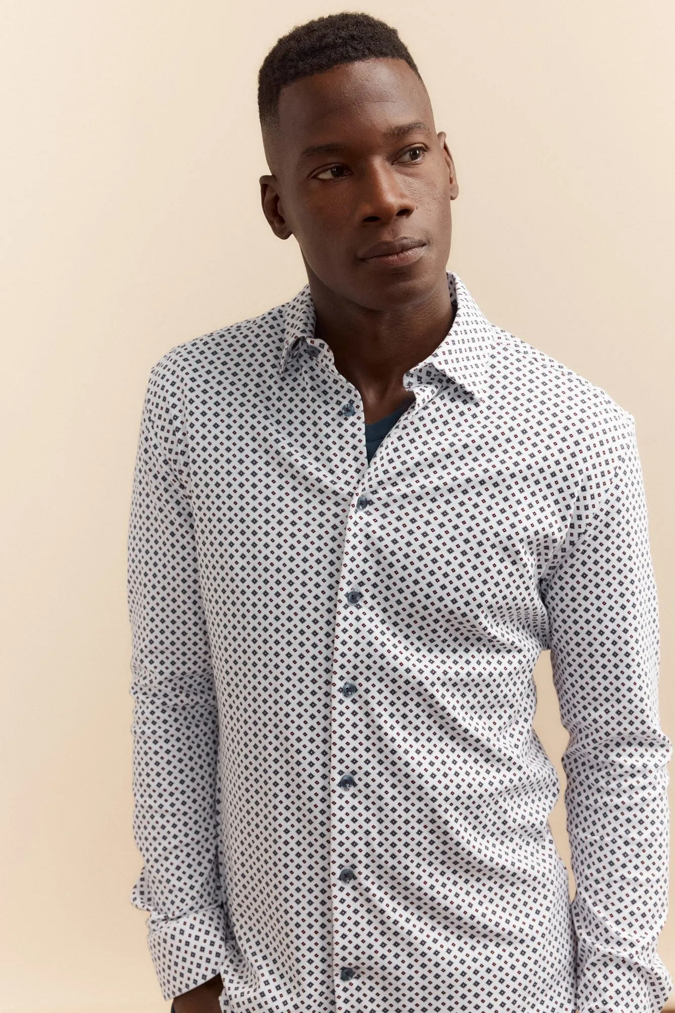 Extra-fitted jersey shirt sold by Tristan Style product image thumbnail 5