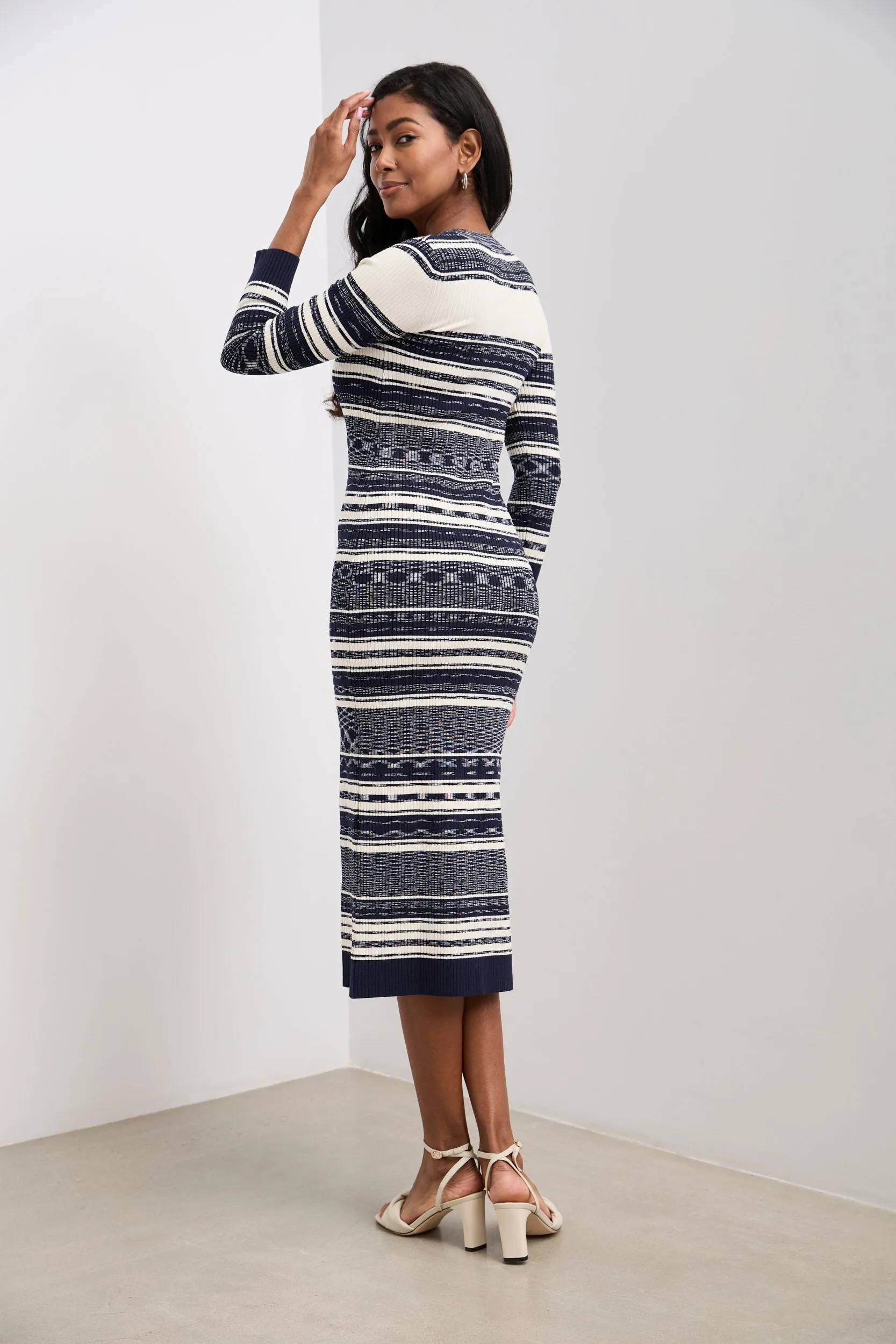 Striped rib dress sold by Tristan Style product image thumbnail 2