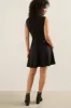 Fit & Flare Sport Chic Dress With Tailored Collar sold by Tristan Style