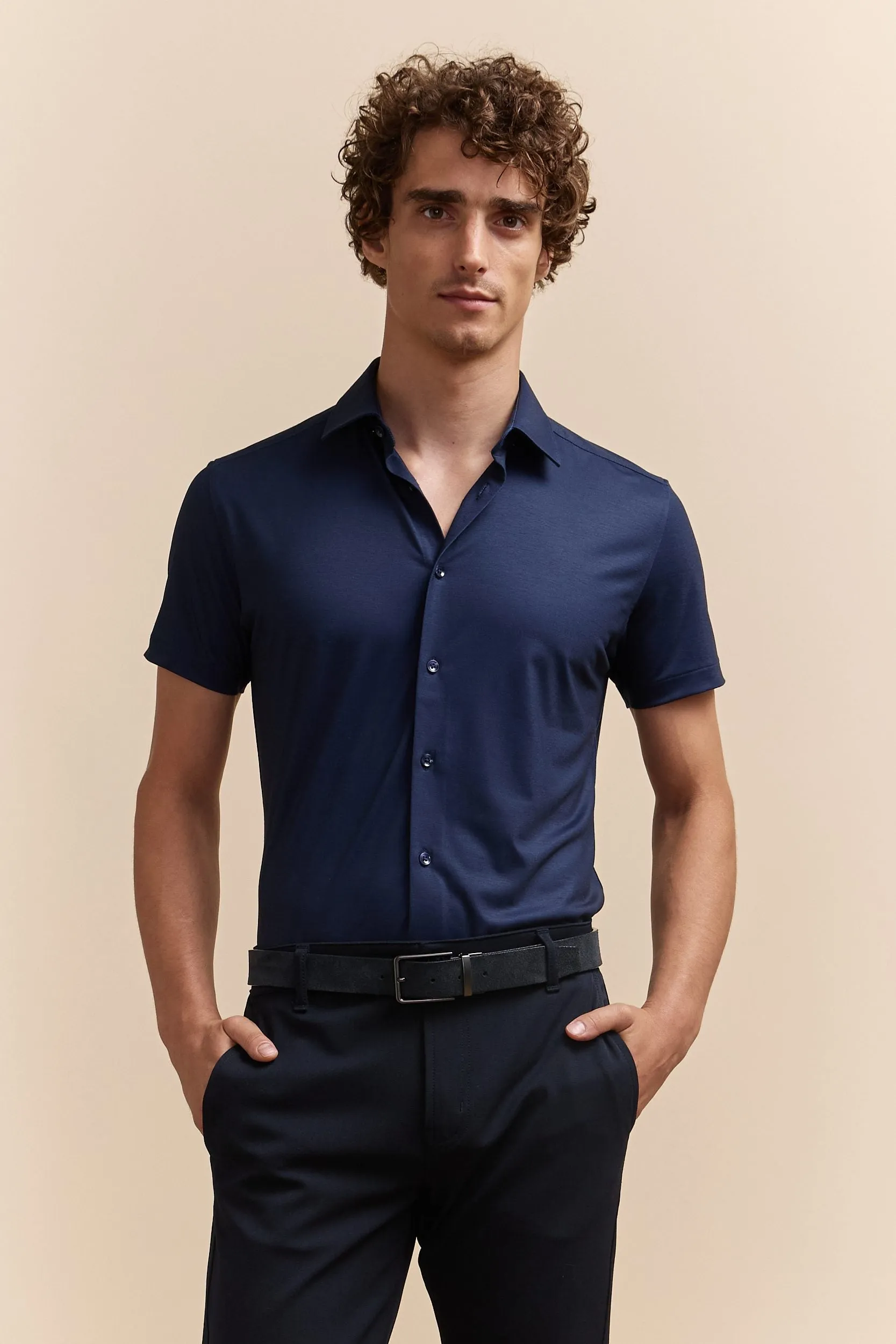 Extra-fitted jersey shirt sold by Tristan Style product image thumbnail 2