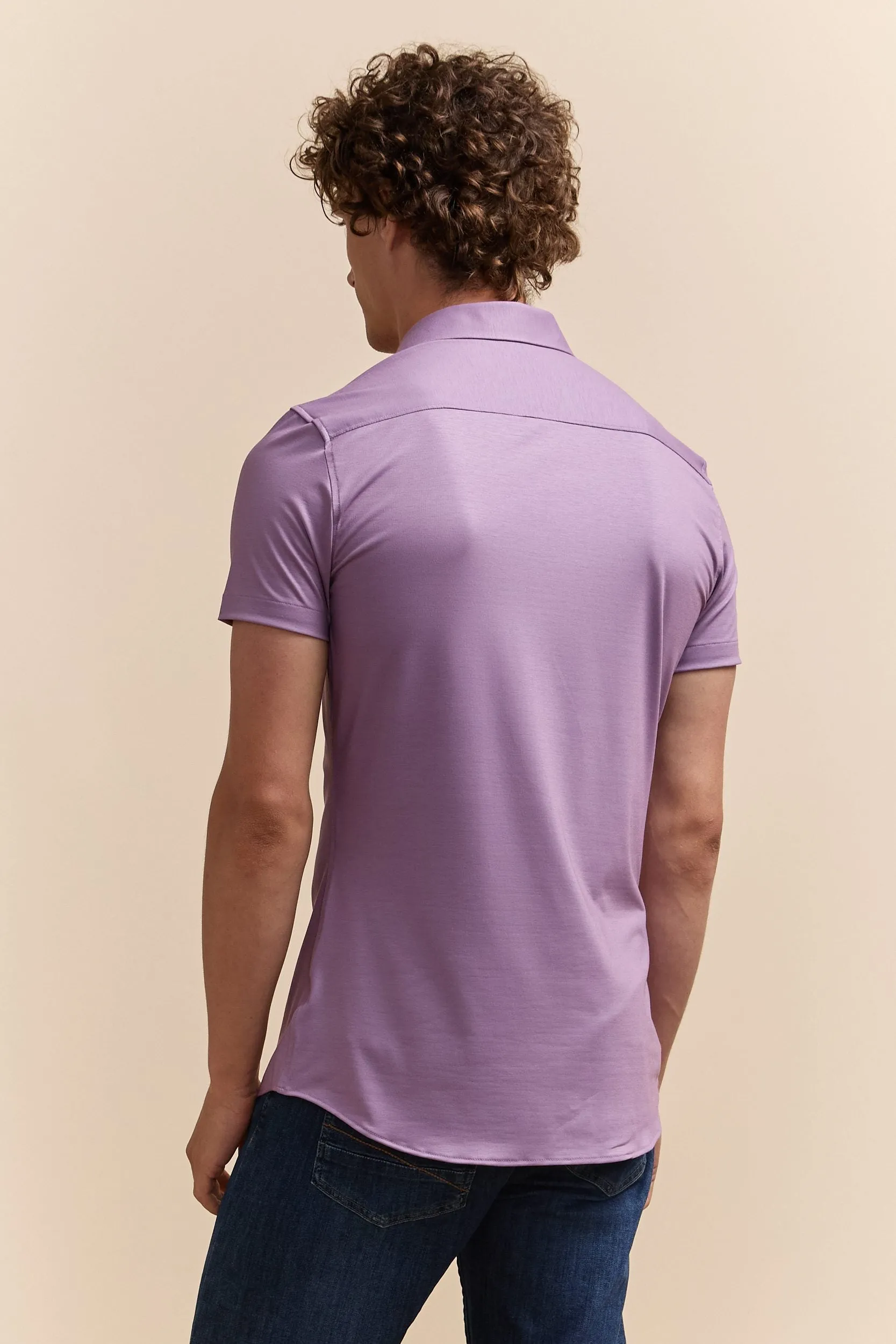Extra-fitted jersey shirt sold by Tristan Style product image thumbnail 4