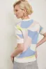 Abstract jacquard sweater sold by Tristan Style