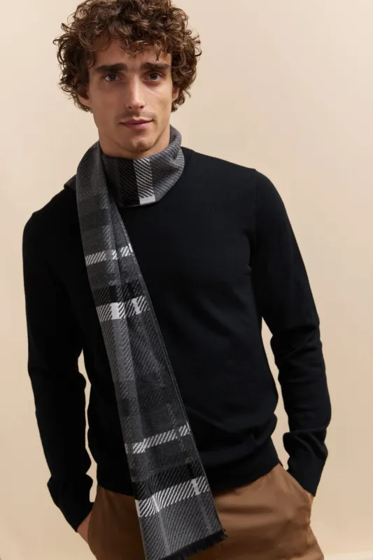 Check design brushed scarf sold by Tristan Style