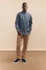 Long sleeve flower pattern with button down collar sold by Tristan Style