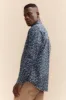 Long sleeve flower pattern with button down collar sold by Tristan Style