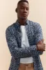 Long sleeve flower pattern with button down collar sold by Tristan Style