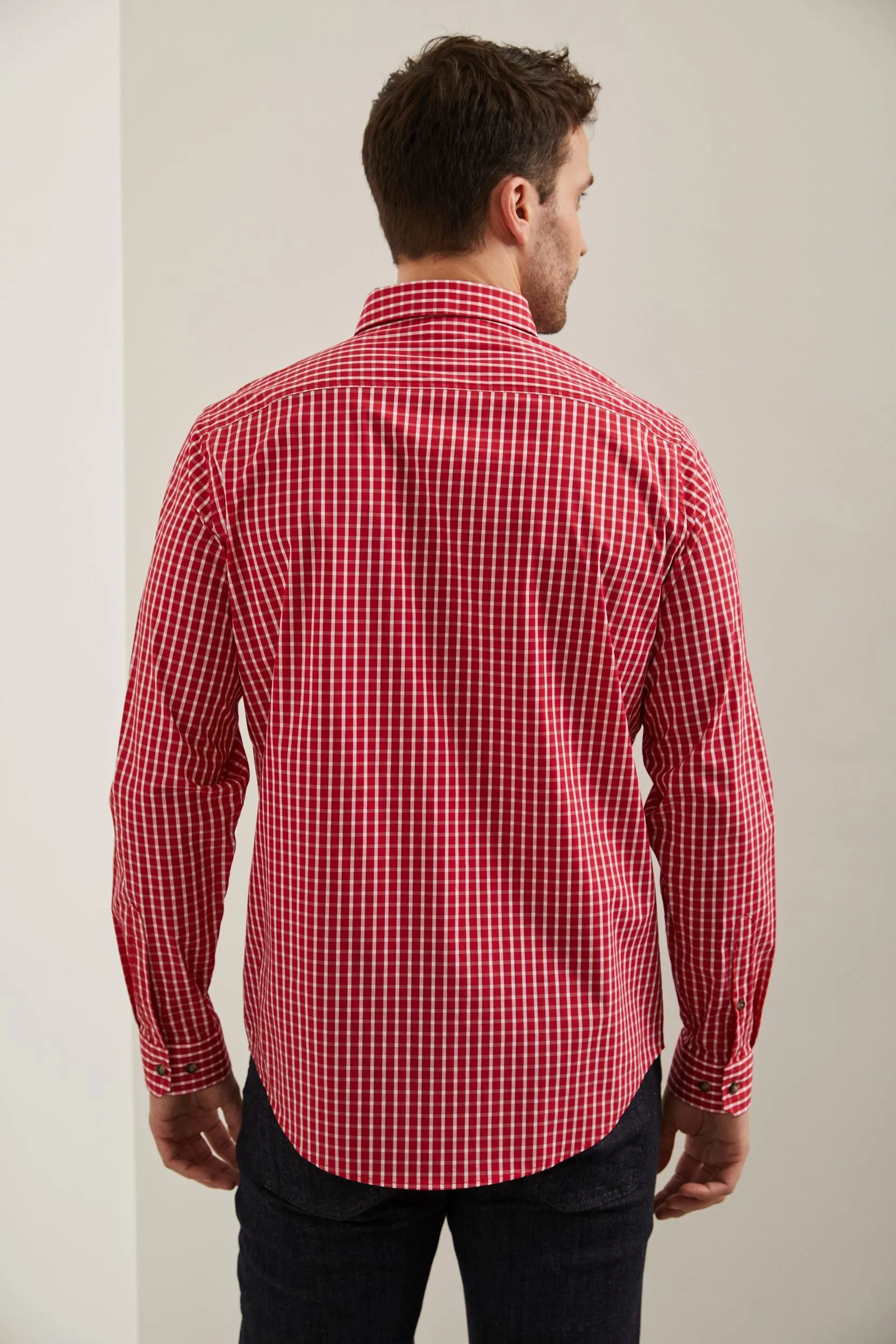 Semi-fitted plaid shirt sold by Tristan Style product image thumbnail 4