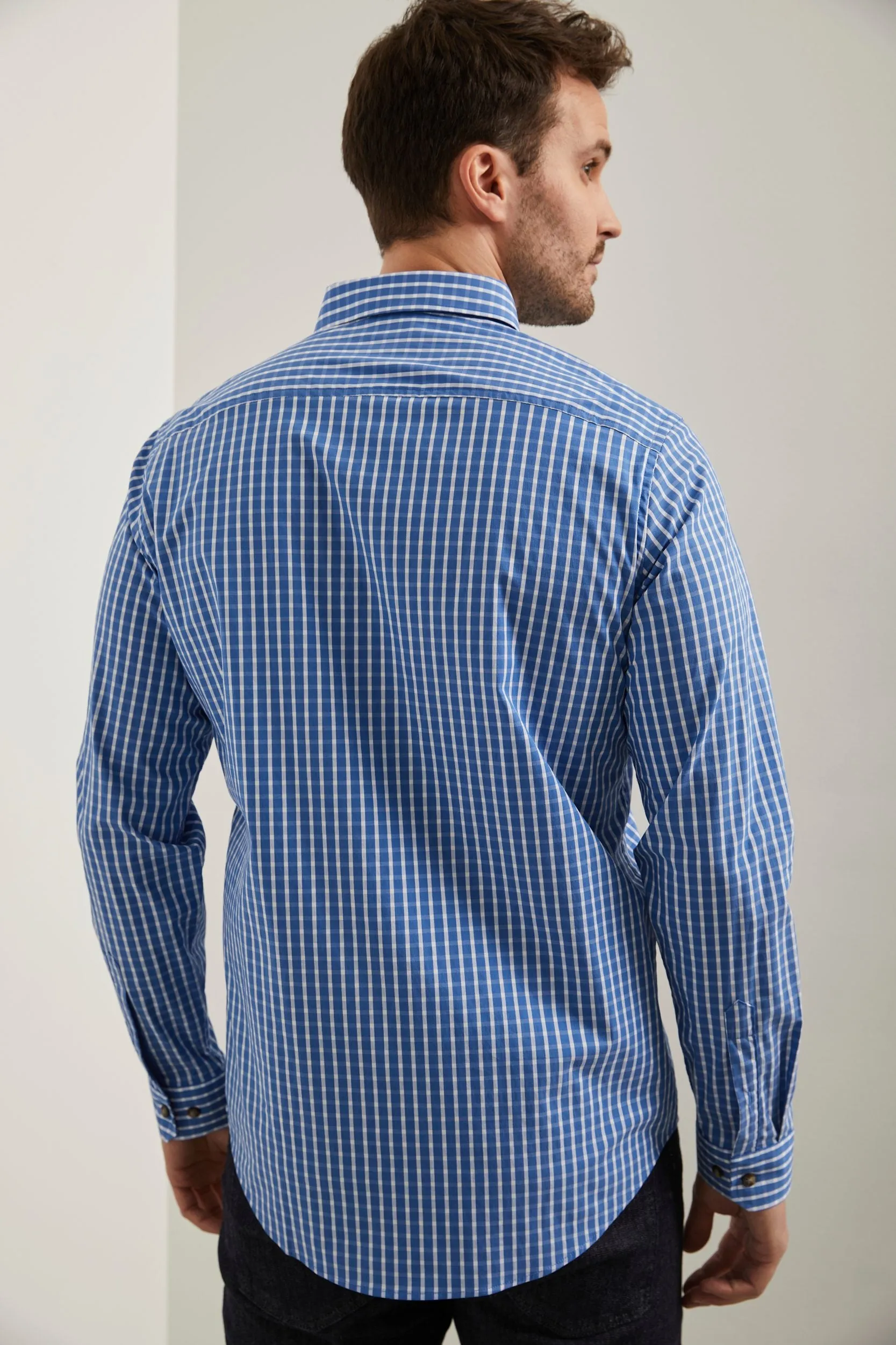 Semi-fitted plaid shirt sold by Tristan Style product image thumbnail 2
