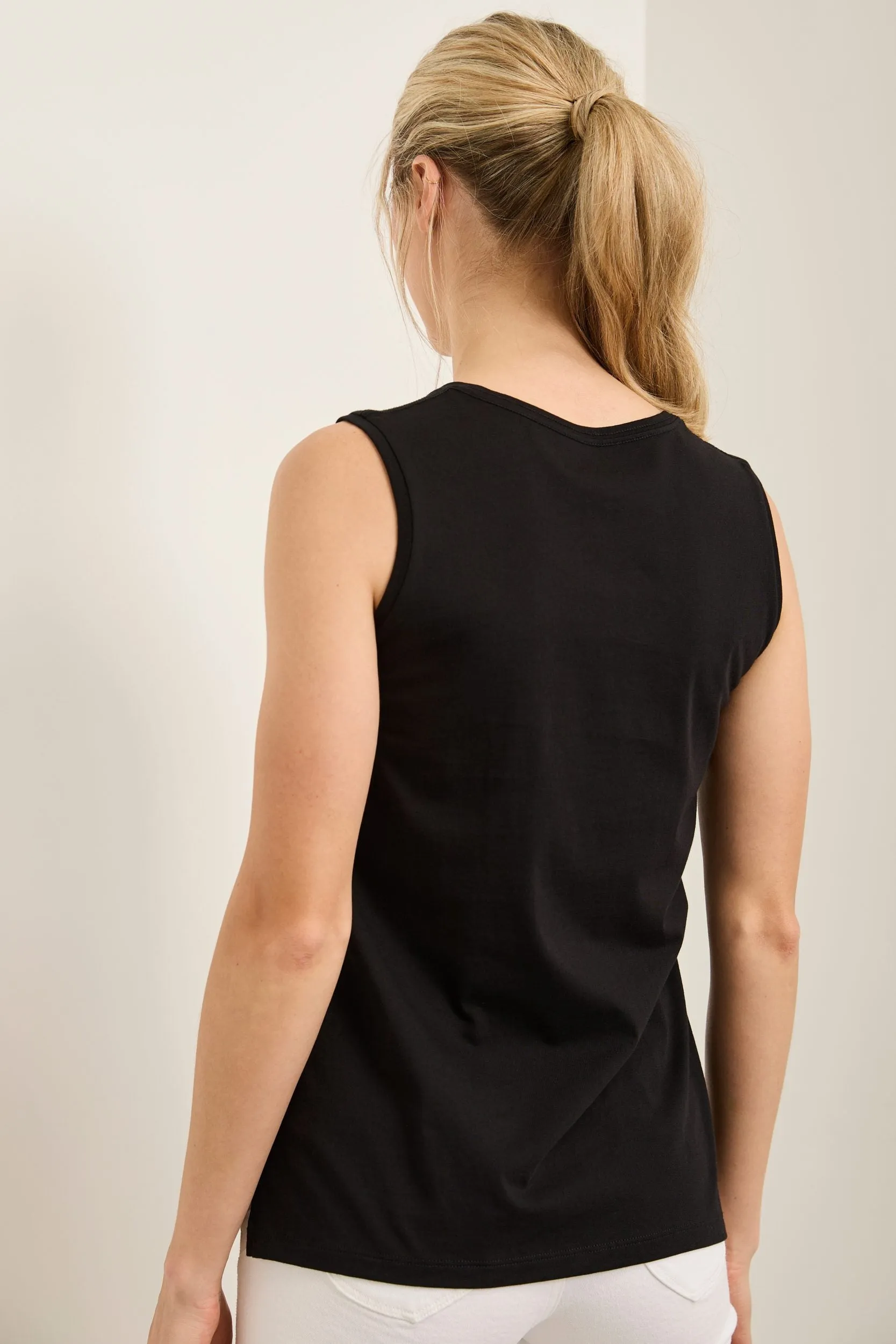 Pima cotton sleeveless top sold by Tristan Style product image thumbnail 4