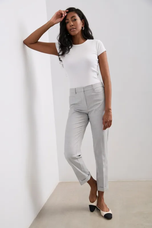 Urban cropped pants with cuffs sold by Tristan Style