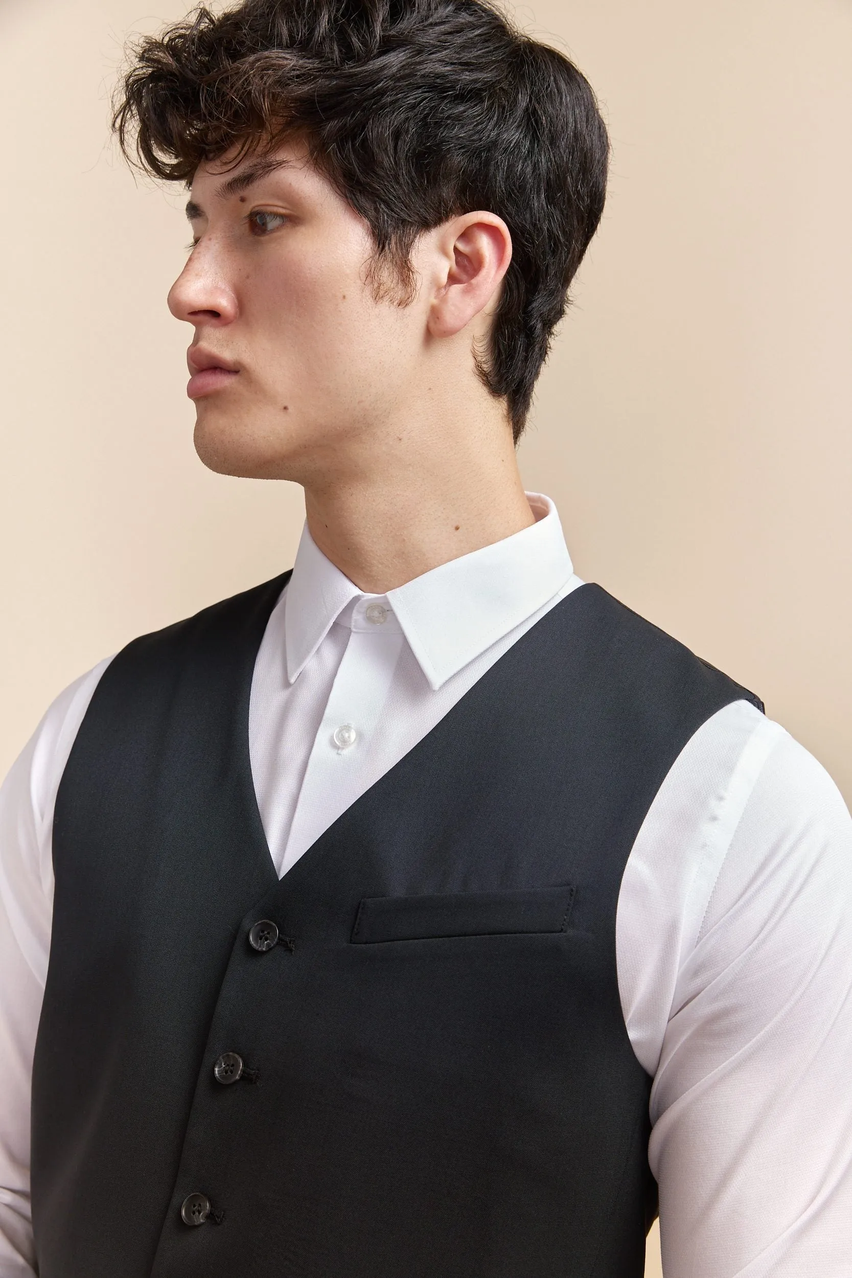 Basic fitted vest sold by Tristan Style product image thumbnail 3
