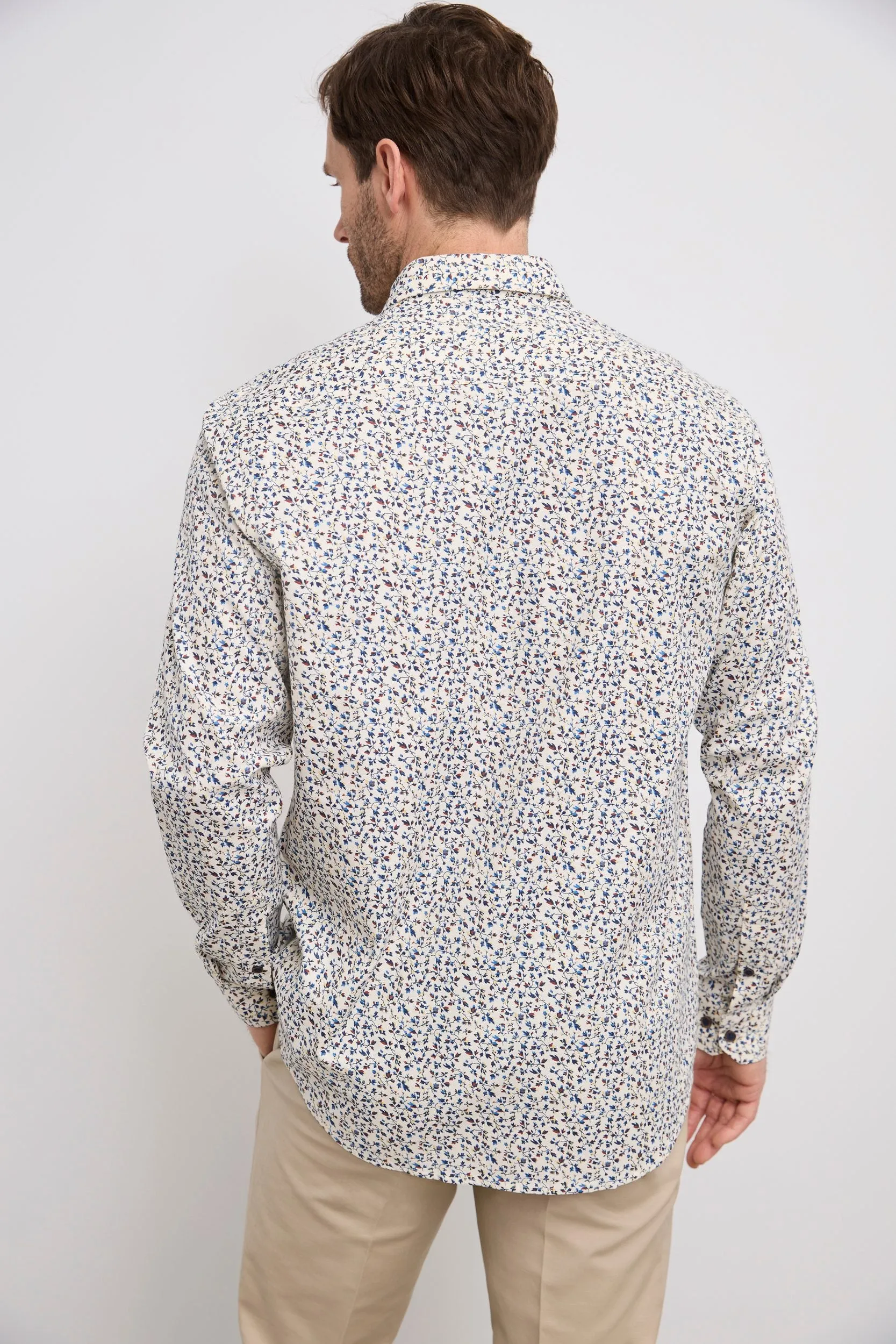 Semi-fitted flower printed shirt sold by Tristan Style product image thumbnail 2