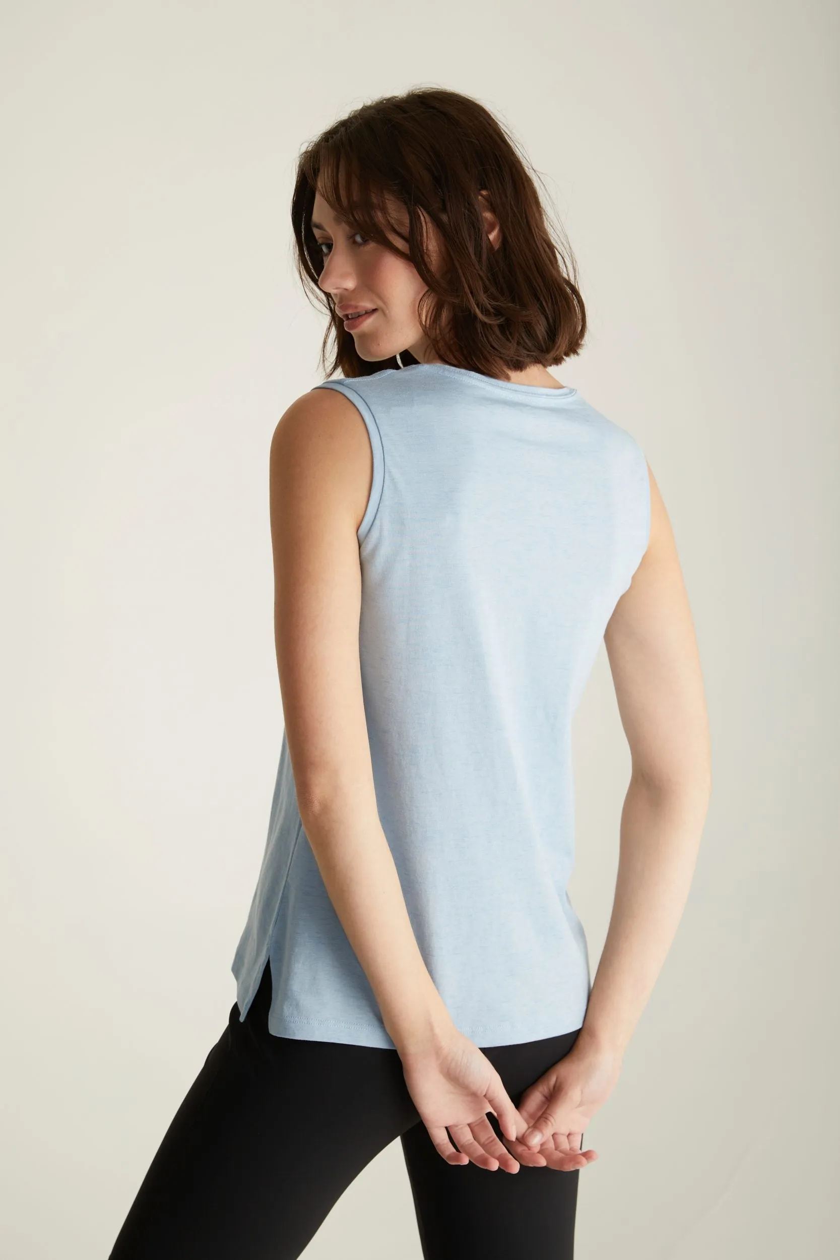 Pima cotton sleeveless top sold by Tristan Style product image thumbnail 4