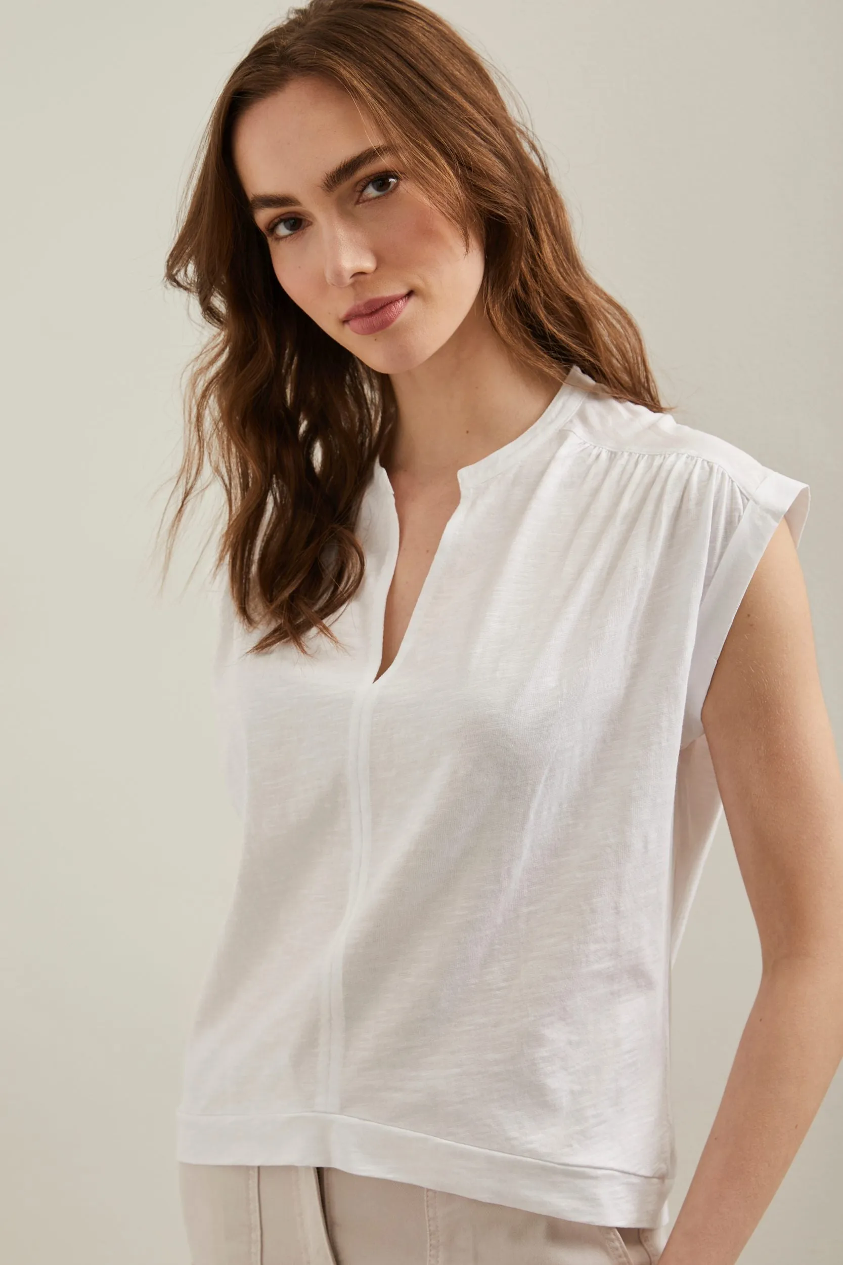 Combo fabric top sold by Tristan Style