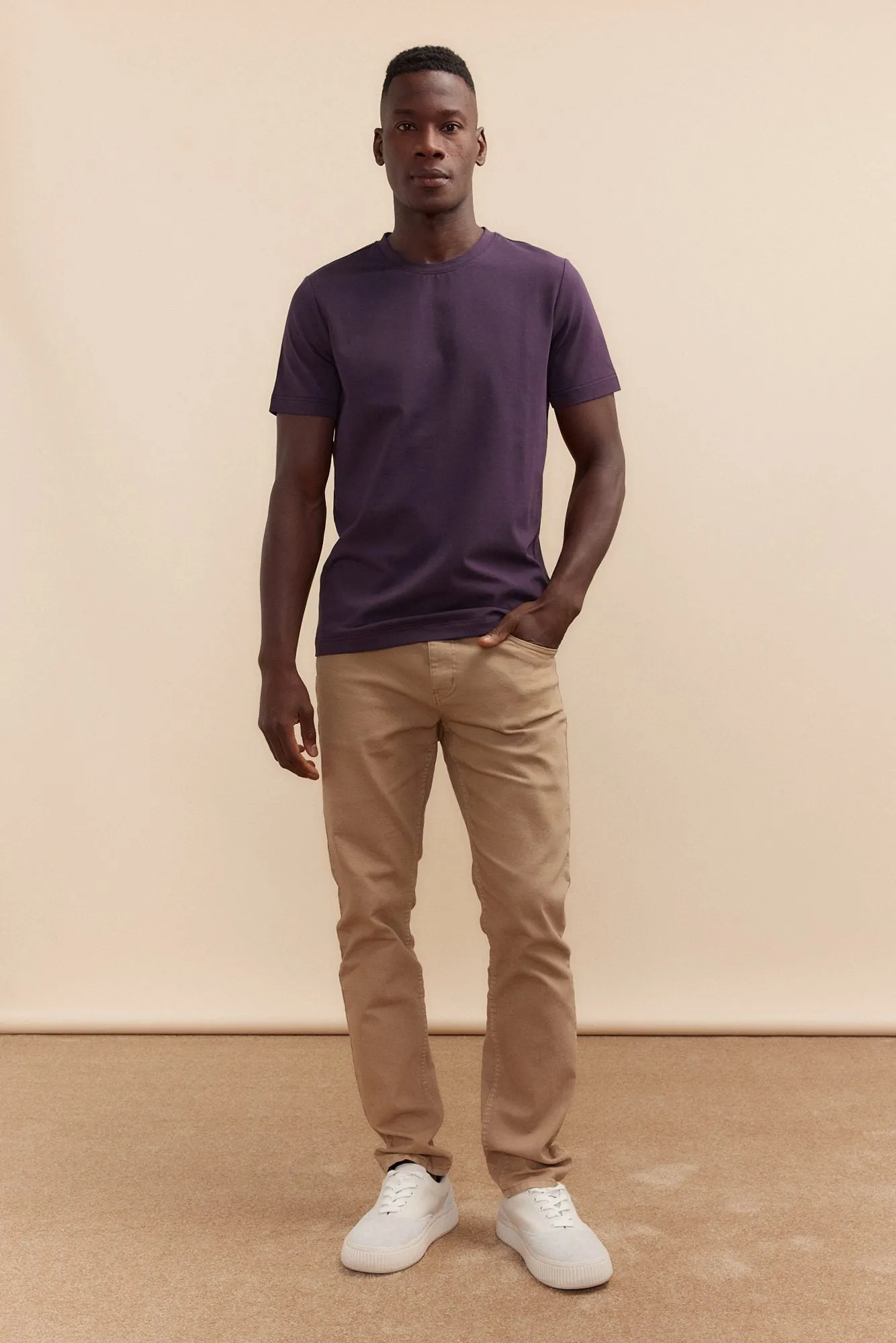 Basic crew neck t-shirt sold by Tristan Style product image thumbnail 5