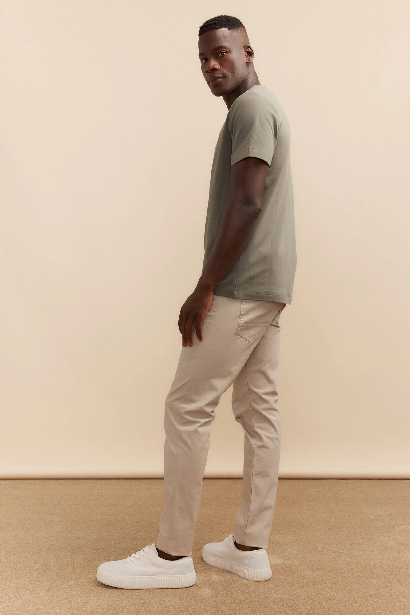 Basic crew neck t-shirt sold by Tristan Style product image thumbnail 4