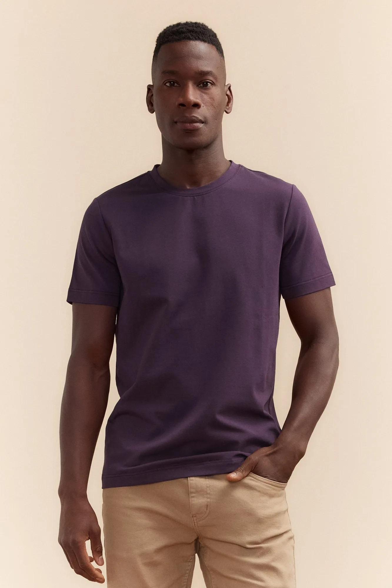 Basic crew neck t-shirt sold by Tristan Style product image thumbnail 2