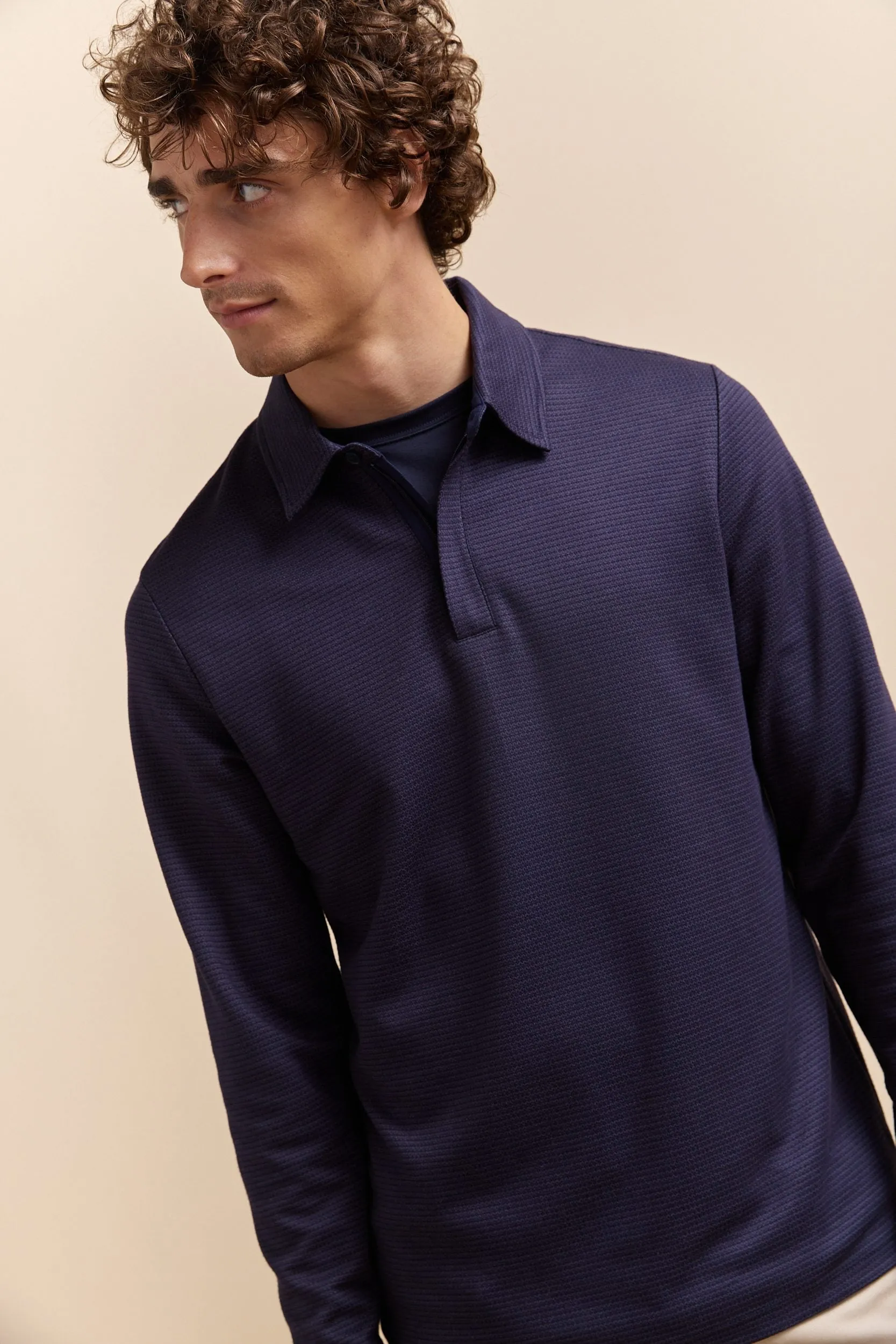 Polo with zip sold by Tristan Style product image thumbnail 3