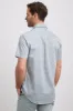 Short sleeve fitted shirt with pattern sold by Tristan Style