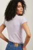 Crew neck ribbed t-shirt sold by Tristan Style