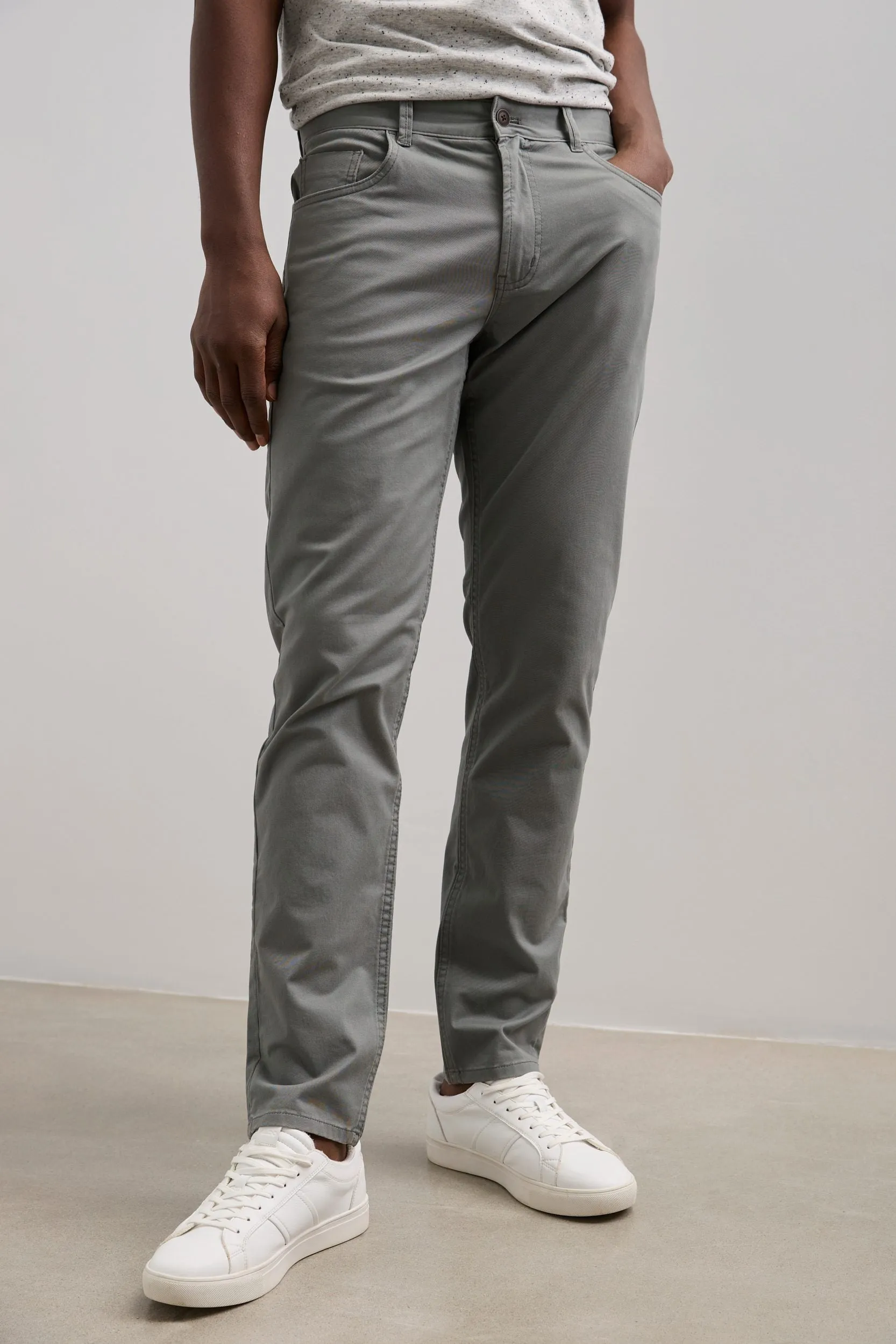 Slim fit five pocket pants sold by Tristan Style product image thumbnail 3