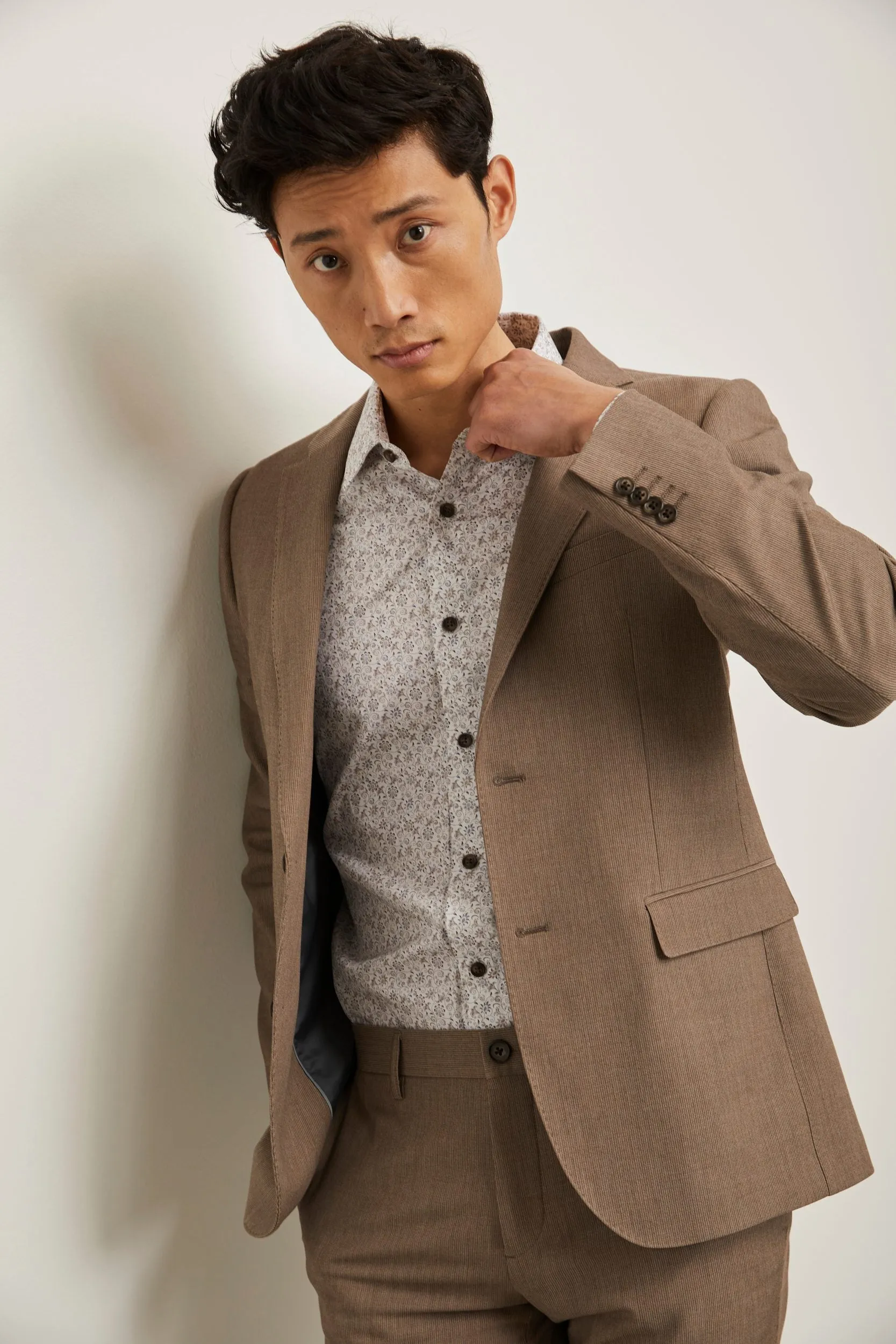 Extra-fitted textured blazer sold by Tristan Style product image thumbnail 2