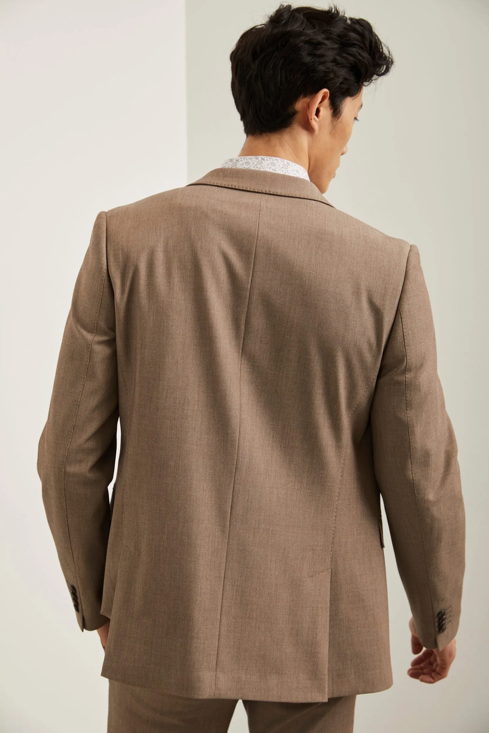 Extra-fitted textured blazer sold by Tristan Style product image thumbnail 3