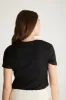 Shimmery V neck t-shirt sold by Tristan Style
