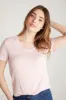Shimmery V neck t-shirt sold by Tristan Style