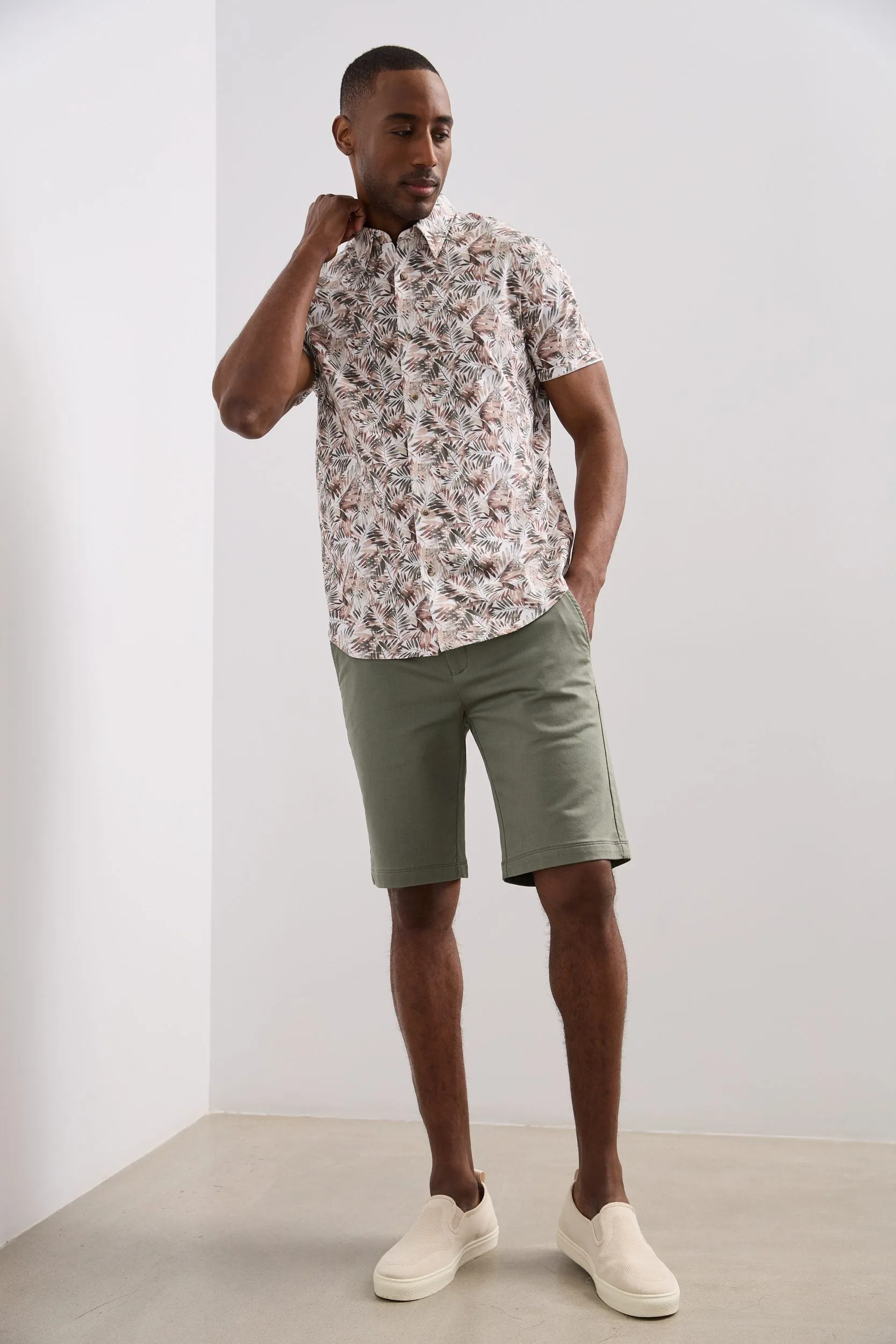 Knitted bermuda with drawstring sold by Tristan Style