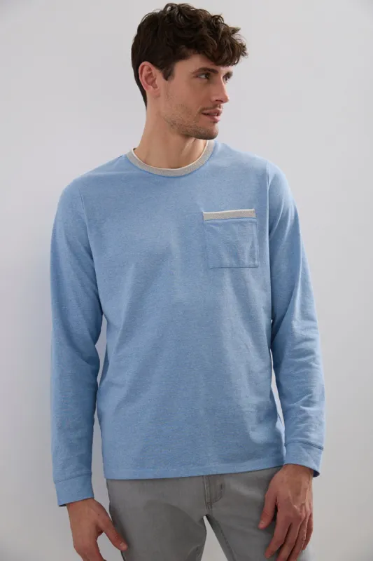 Rib Detail Pique T-Shirt sold by Tristan Style