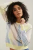 Sweater with coloured plaid sold by Tristan Style