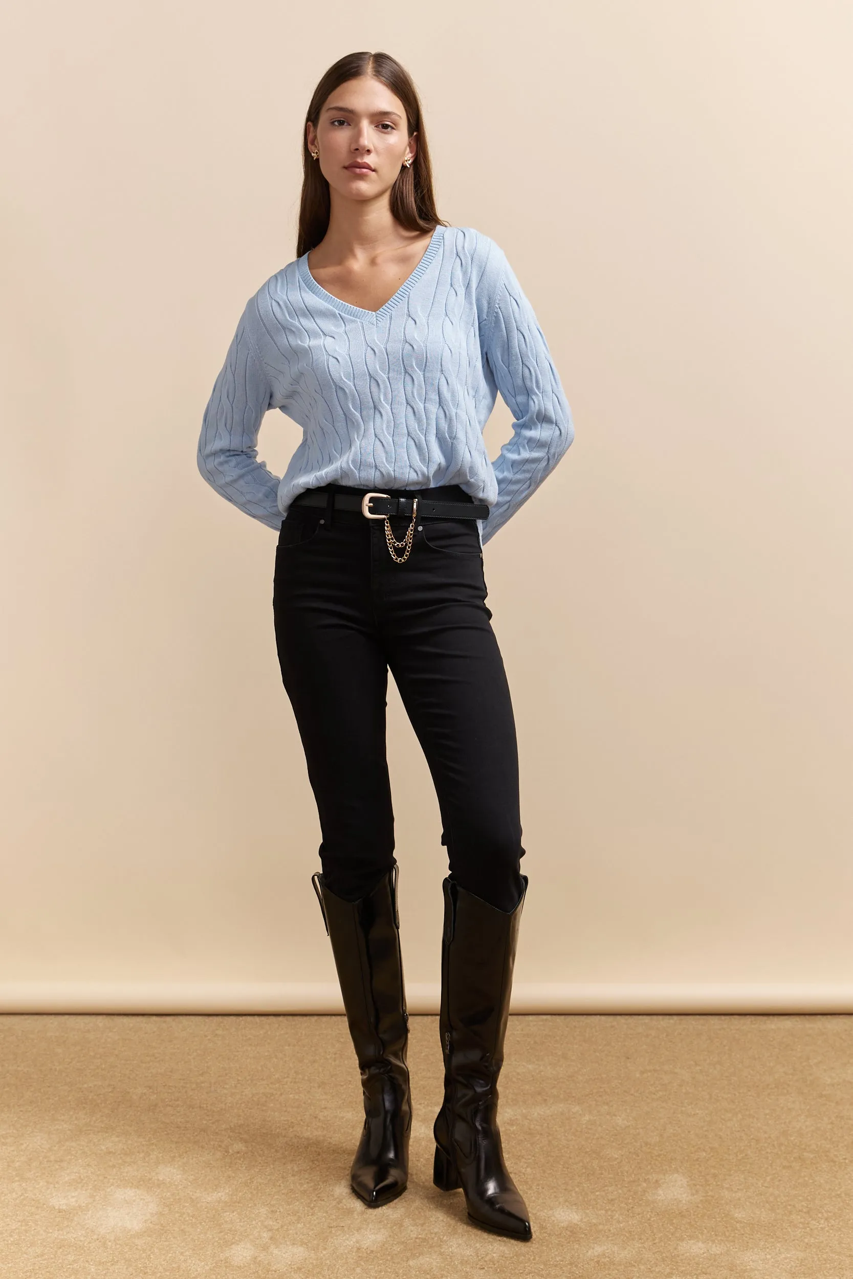 Push up high waist slim jean sold by Tristan Style