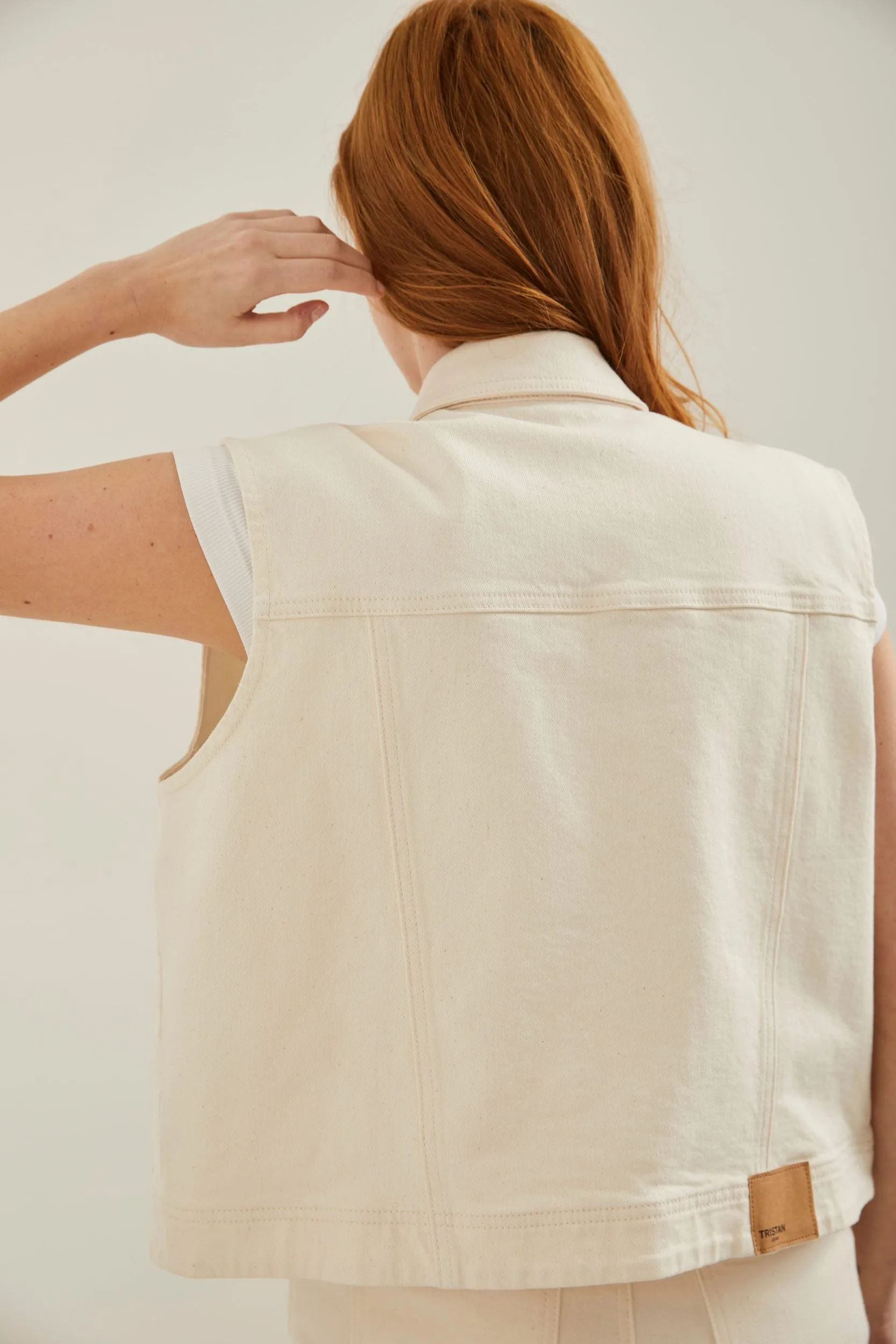 Oversized sleeveless jacket sold by Tristan Style product image thumbnail 2