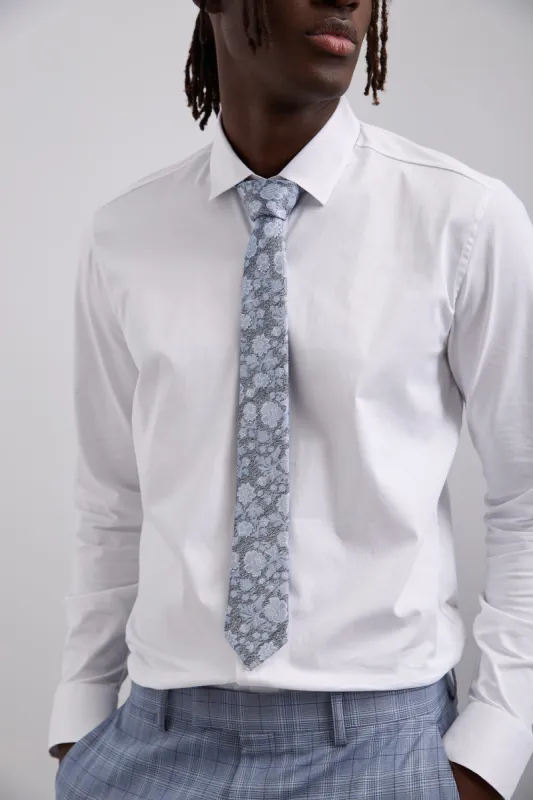 Floral pattern silk tie sold by Tristan Style