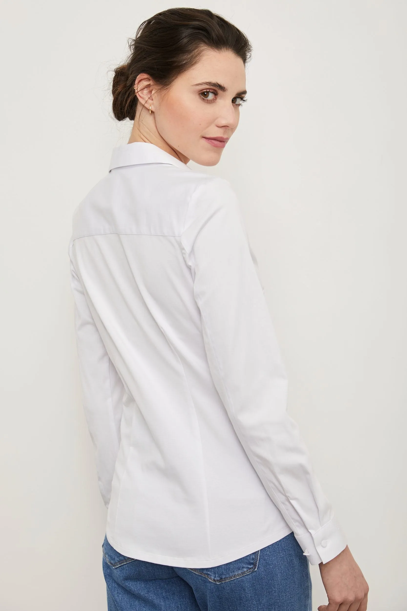 Poplin & jersey shirt sold by Tristan Style product image thumbnail 2