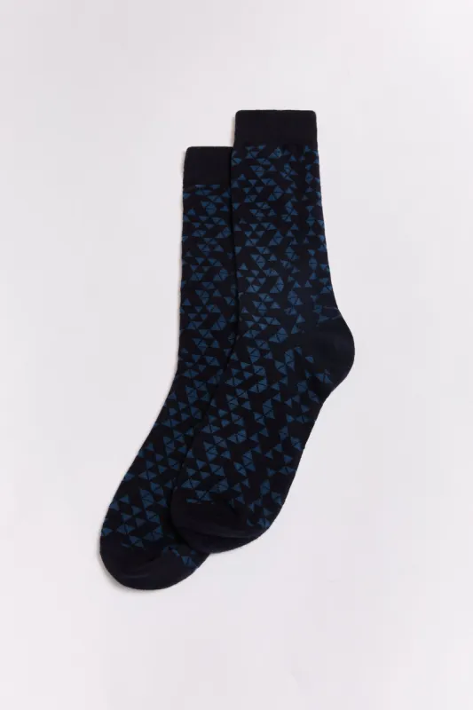Geometric pattern socks sold by Tristan Style