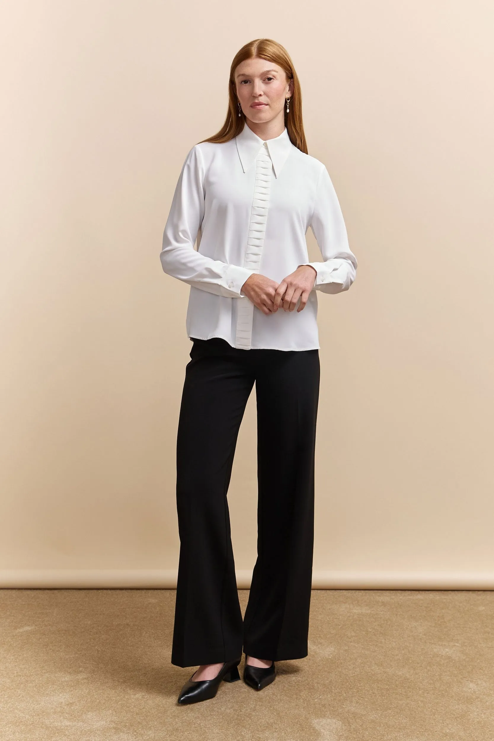 Regular shirt with pintucks detail sold by Tristan Style product image thumbnail 4