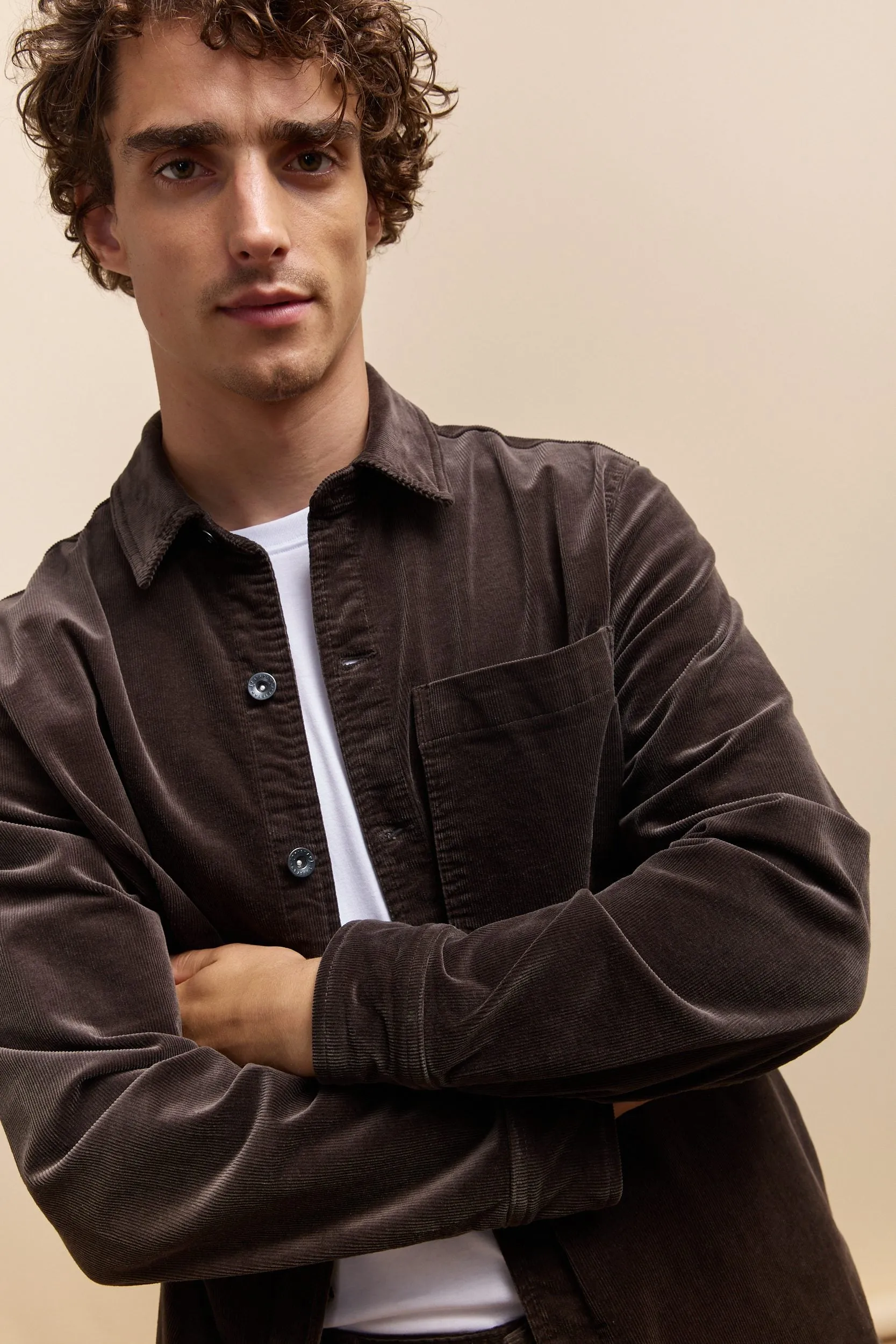 Comfort fit corduroy overshirt sold by Tristan Style product image thumbnail 3