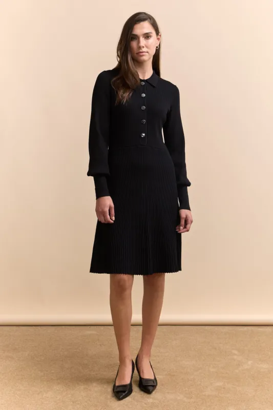 Fit & flare ribbed dress sold by Tristan Style