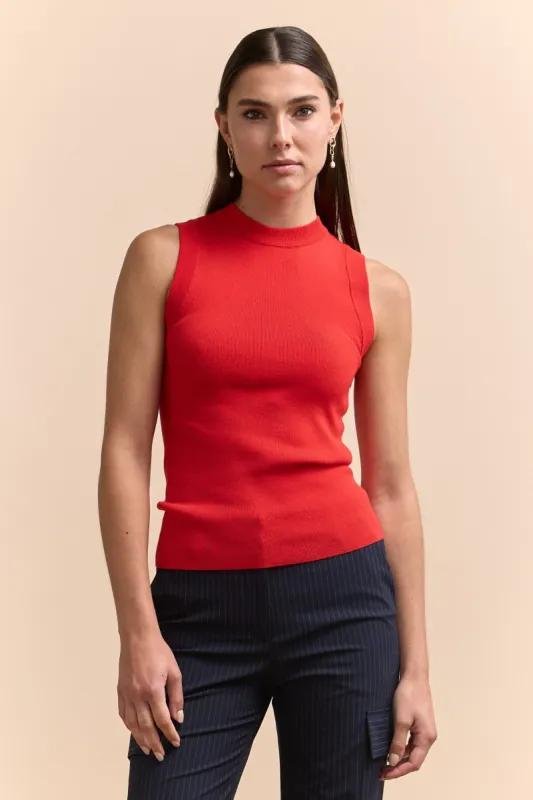 Sleeveless ribbed sweater sold by Tristan Style