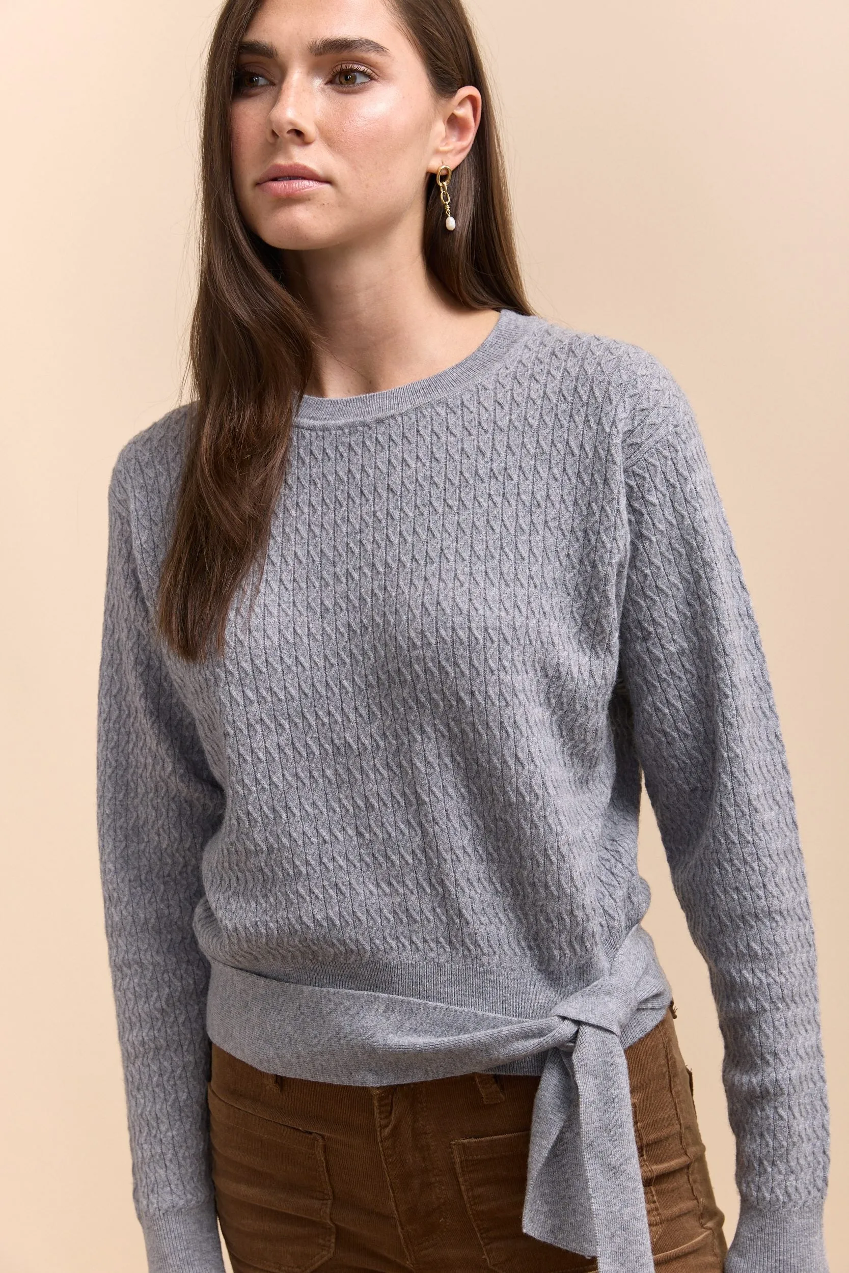 Sweater with front knot sold by Tristan Style product image thumbnail 3