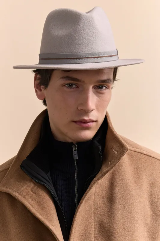 Wool felt fedora hat sold by Tristan Style